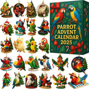 Parrot Advent Calendar 2025 24 Days Christmas Countdown Advent Calendars For Bird Lovers Reusable Keepsake Gifts