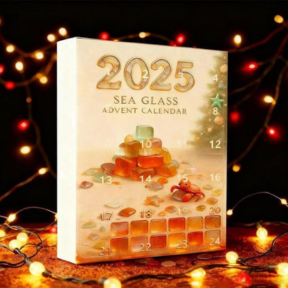 Sea Glass Tree Advent Calendar Christmas Gift For Beach Lovers Holiday Keepsake Gift Unique Holiday Decor Gift For Kids
