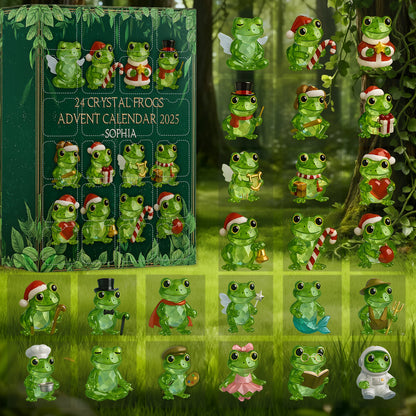 Frog Lovers   Personalized Frog Advent Calendar With Acrylic Christmas Ornaments Countdown Calendar