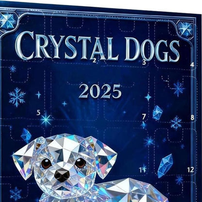 Crystal Dog Advent Calendar Christmas Gift For Dog Lovers Dog Breed Gift Acrylic Blind Box Countdown Calendar Pet Lovers Dog Mom Dad