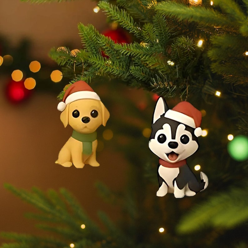 Dog Breed Advent Calendar 2025 24 Day Dog Figurines  Vintage Christmas Ornament Countdown