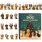 Dog Breed Advent Calendar 2025 24 Day Dog Figurines  Vintage Christmas Ornament Countdown