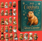 Capybara Advent Calendar 2025 24 Day Holiday Countdown Box Cute Collectible Figures Festive Gift Idea