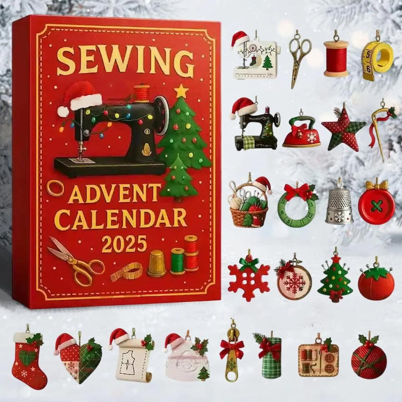 Sewing Advent Calendar 2025 Gift For Sewing Loverquilters Countdown Boxsewing Supplies Keepsakegift For Sewer Sewing Machine Ornament