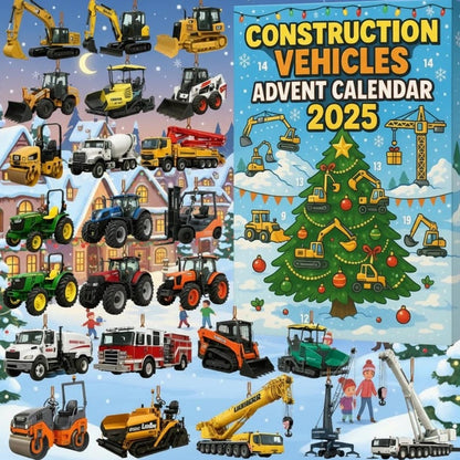Construction Vehicles Advent Calendar 2025 24 Mini Truck Toys