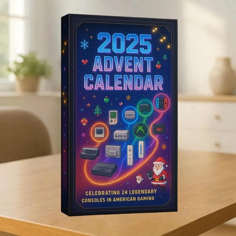 Classic Console Gaming Advent Calendar 2025 Gaming Advent Calendar Christmas Advent Calendar Christmas Countdown Gift