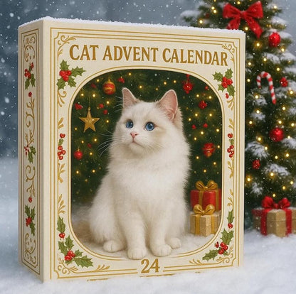 Cat Advent Calendar 2025 24 Days Of Christmas Countdown With Mini Cat Figurines Cute Holiday Gift For Cat Lovers Cat Mom Cat Dad