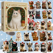 Cat Advent Calendar 2025 24 Days Of Christmas Countdown With Mini Cat Figurines Cute Holiday Gift For Cat Lovers Cat Mom Cat Dad