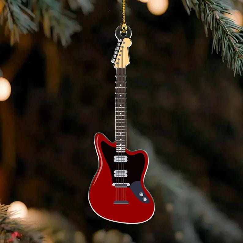 Rock Guitar Advent Calendar Christmas 2025gift For Music Loverguitarist Present Music Themedfestive Home Decor Guitar Decorations
