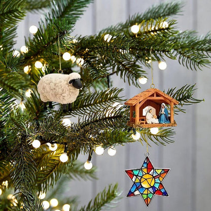 Christian Advent Calendar 2025 24 Day Christian Figurines  Vintage Christmas Ornament Countdown