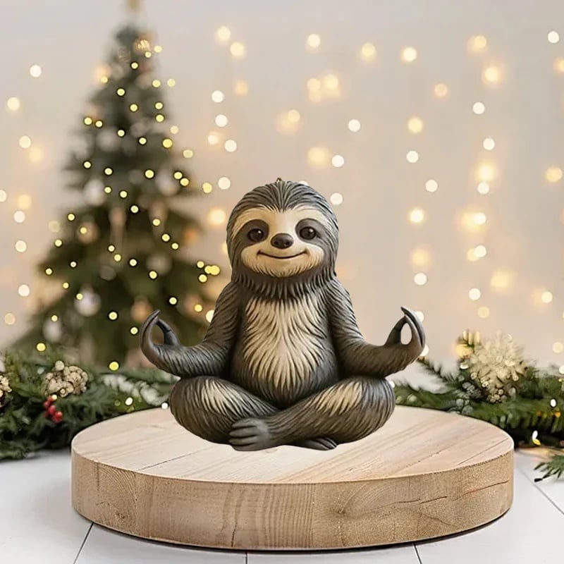 Christmas Calendar Advent 2025 Sloth Ornaments Set 2d Acrylic Christmas