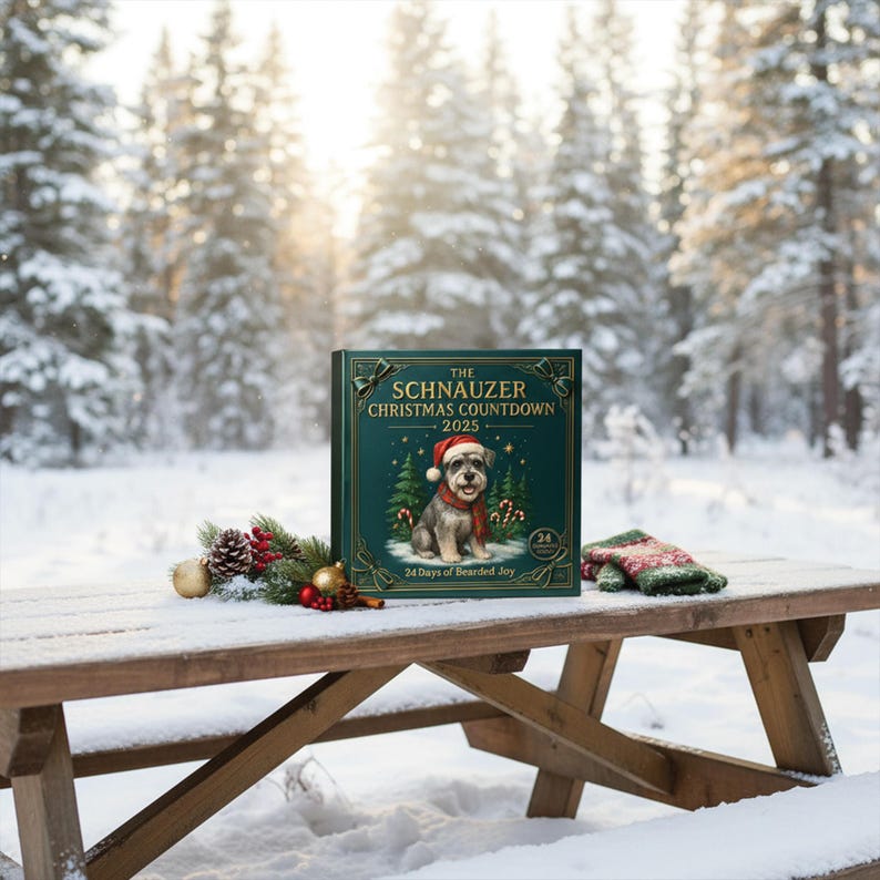 The Schnauzer Advent Calendar 2025 Christmas: 24 Assorted Schnauzer Figurines