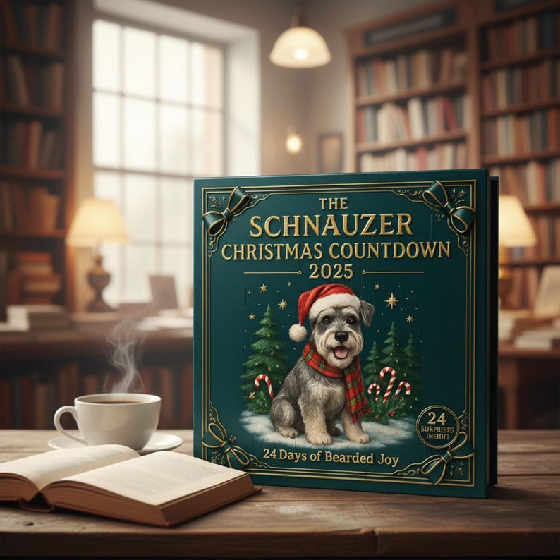 The Schnauzer Advent Calendar 2025 Christmas: 24 Assorted Schnauzer Figurines