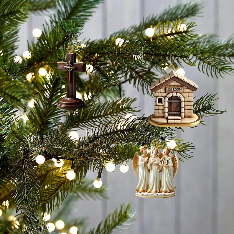 The Birth Of Jesus Advent Calendar 2025, 24 Day Nativity Scene Figurines : Vintage Christmas Ornament Countdown