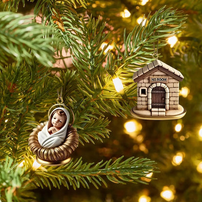 The Birth Of Jesus Advent Calendar 2025, 24 Day Nativity Scene Figurines : Vintage Christmas Ornament Countdown