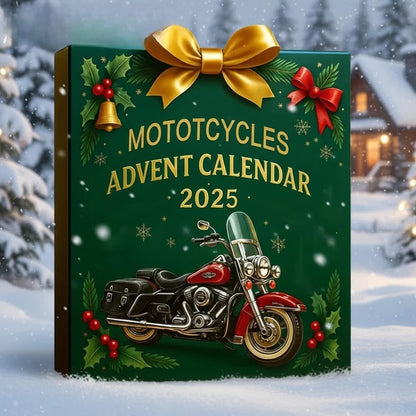 Motorcycles Advent Calendar 2025, 24 Mini Bike Collectibles for Riders and Biker Fans, Christmas Countdown Gift for Men and Motorcycle Lover