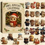 Owl Advent Calendar 2025 24 Christmas Countdown Cute Animal Ornament Christmas Home Decor