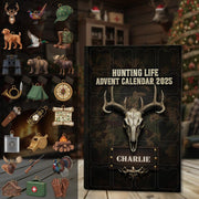 Personalized Hunting Life Advent Calendar Hunting Lover Gift Acrylic Blind Box Countdown Calendar With Ornaments Christmas Gift Ideas