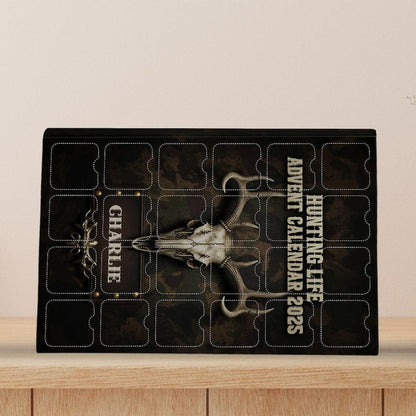 Personalized Hunting Life Advent Calendar Hunting Lover Gift Acrylic Blind Box Countdown Calendar With Ornaments Christmas Gift Ideas