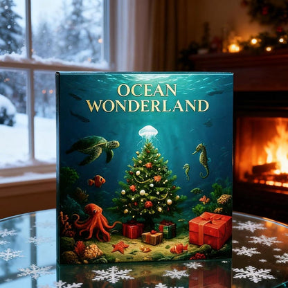 Ocean Wonderland Advent Calendar 2025 24 Sea Animal Figurines Countdown Box Marine Christmas Decor Gift For Ocean Lovers Gift For Kids