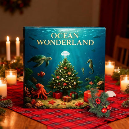 Ocean Wonderland Advent Calendar 2025 24 Sea Animal Figurines Countdown Box Marine Christmas Decor Gift For Ocean Lovers Gift For Kids