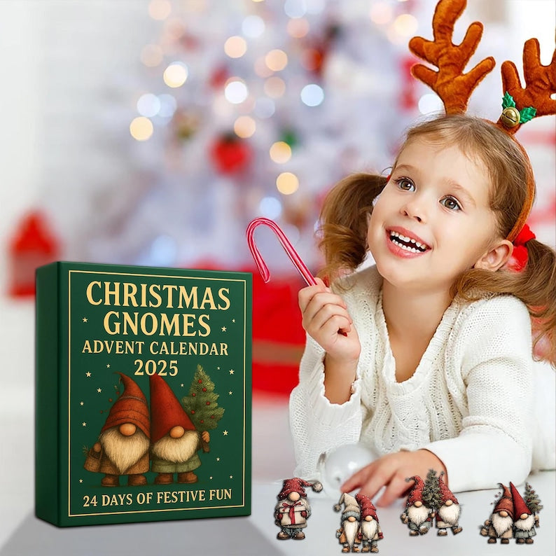 Christmas Gnomes Advent Calendar 2025 24 Pcs Mini Figurine Set Xmas Holiday Countdown Calendar Unique Noel Decor Gift For Kids  Adults