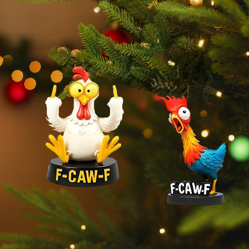 Rooster Advent Calendar 2025 24 Day Rooster Figurines  Vintage Christmas Ornament Countdown