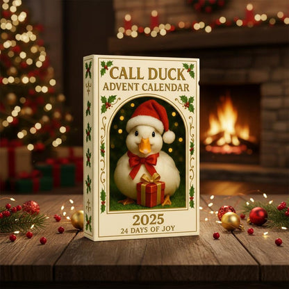 Call Duck Advent Calendar 2025 24 Day Acrylic Ornament Box Cute Duck Christmas Countdown Gift Holiday Decor For Animal Lovers