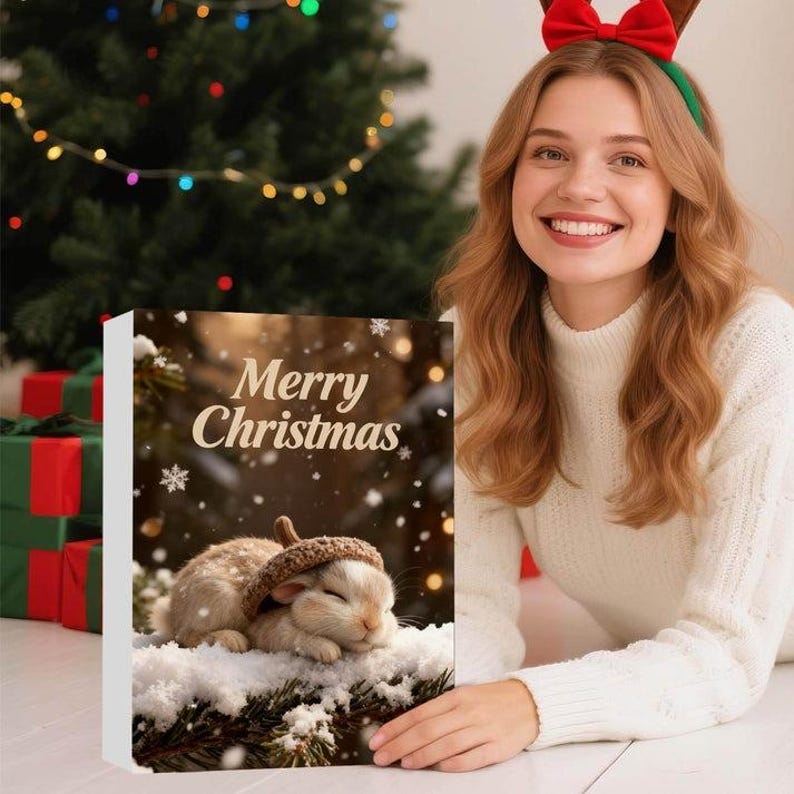Forest Animal Acorn Advent Calendar, ,Christmas Cone Animal Hanging Ornament Gift, Gift For Nature Lovers, Christmas Countdown Calendar