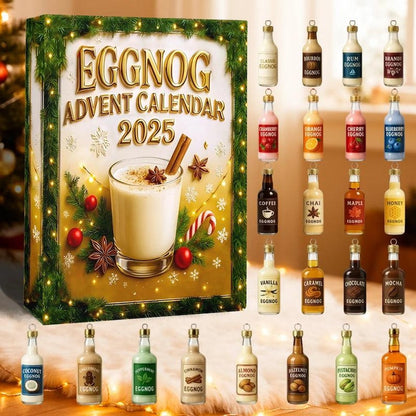 Eggnog Advent Calendar 2025, Gift For Eggnog Lover, Eggnog Ornament, Christmas Gift Ideas, Christmas Countdown, Advent Calendar