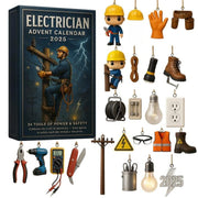 Electrician Advent Calendar, Ectrician Christmas Ornament, Gift for Electrician, Countdown Calendar, Lineman Gift, Gift For Him Husband