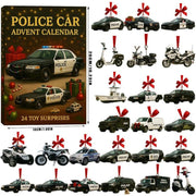 Police Car Advent Calendar, Law Enforcement Gift for Him Husband, Gift for Police Officer, First Responder, Chirstmas Countdown Calendar