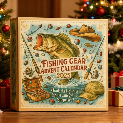 2025 Fishing Gear Advent Calendar 24 Days Christmas Countdown Calendar Fishing Tackle Lures Gifts For Men Gift For Teen Boys