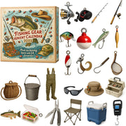 2025 Fishing Gear Advent Calendar 24 Days Christmas Countdown Calendar Fishing Tackle Lures Gifts For Men Gift For Teen Boys