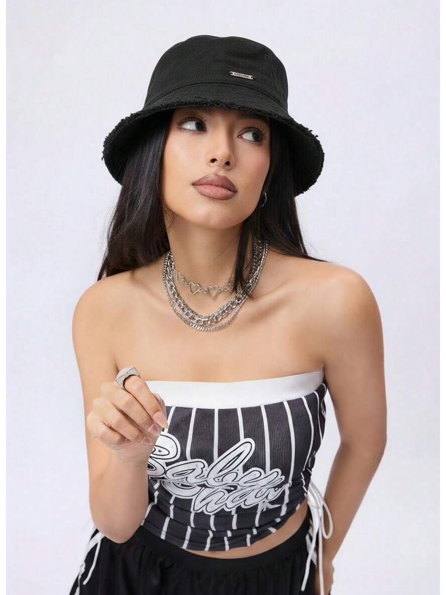 Women Wide Brim Sun Bucket Hat