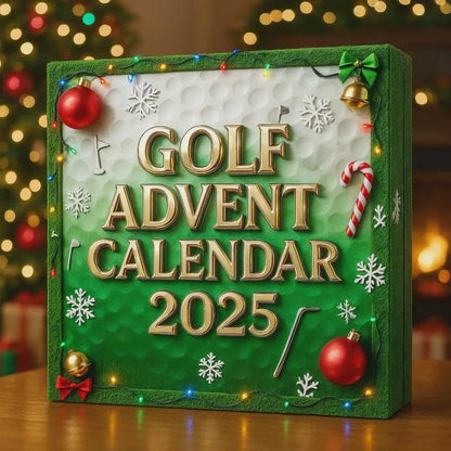 Golf Advent Calendar 2025 – 24-Day Mini Golfer & Golf-Themed Ornament Christmas Countdown Gift
