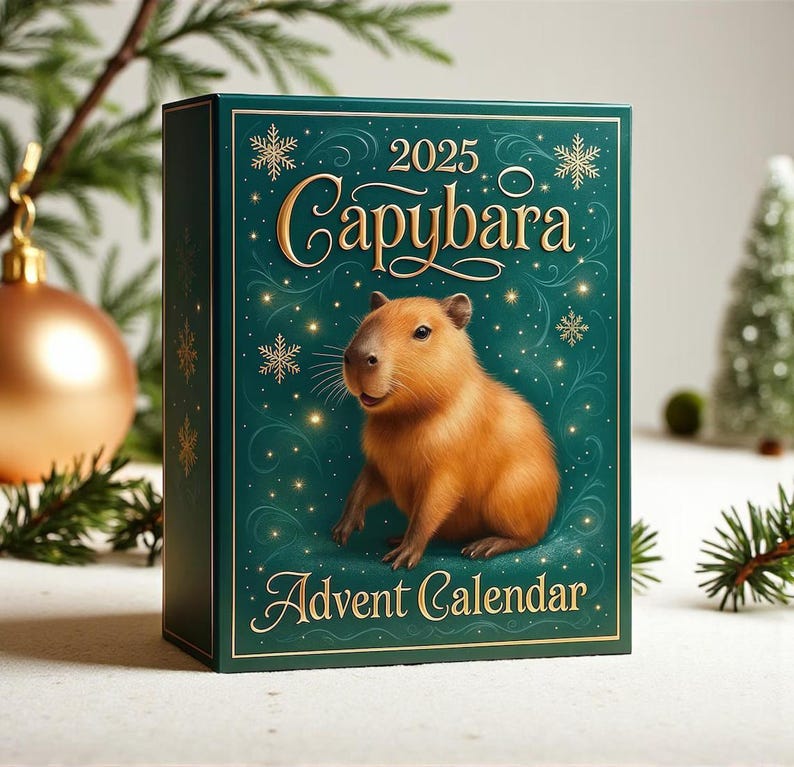 Advent Calendar 2025 24 Acrylic Christmas Ornaments