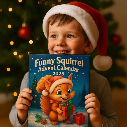 Funny Squirrel Advent Calendar Christmas 2025