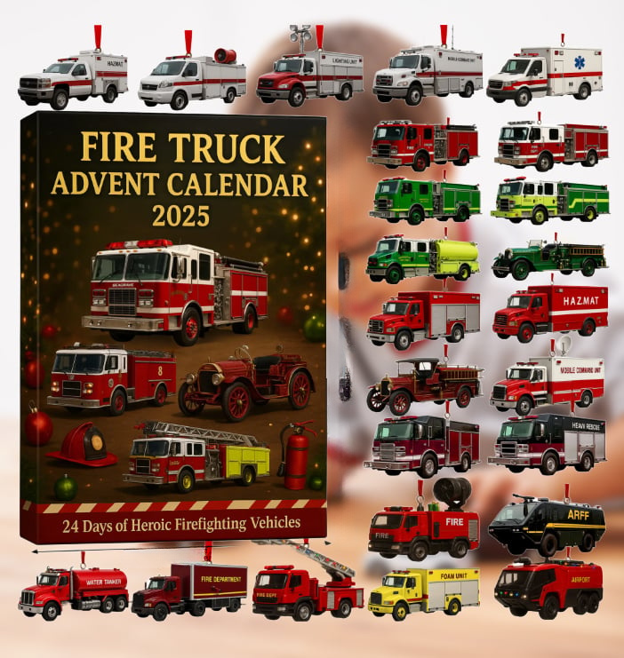 Fire Truck Advent Calendar 2025