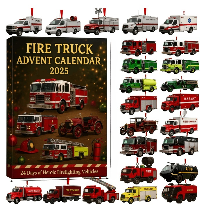 Fire Truck Advent Calendar 2025