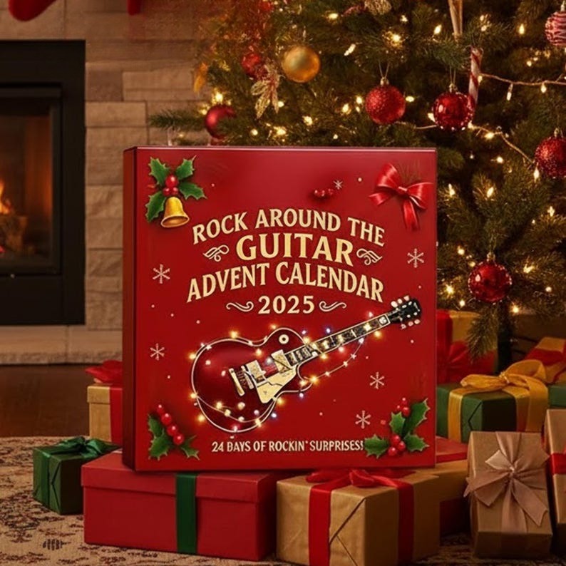 Rock Around The Guitar Advent Calendar 2025 24 Mini Guitar Collectibles For Music Lovers Fun Countdown Gift For Musicians And Rock Fans