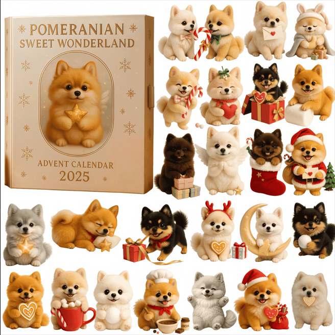 Pomeranian Sweet Wonderland Advent Calendar 2025