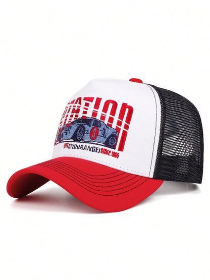 Breathable Mesh Automotive Logo Trucker Hat