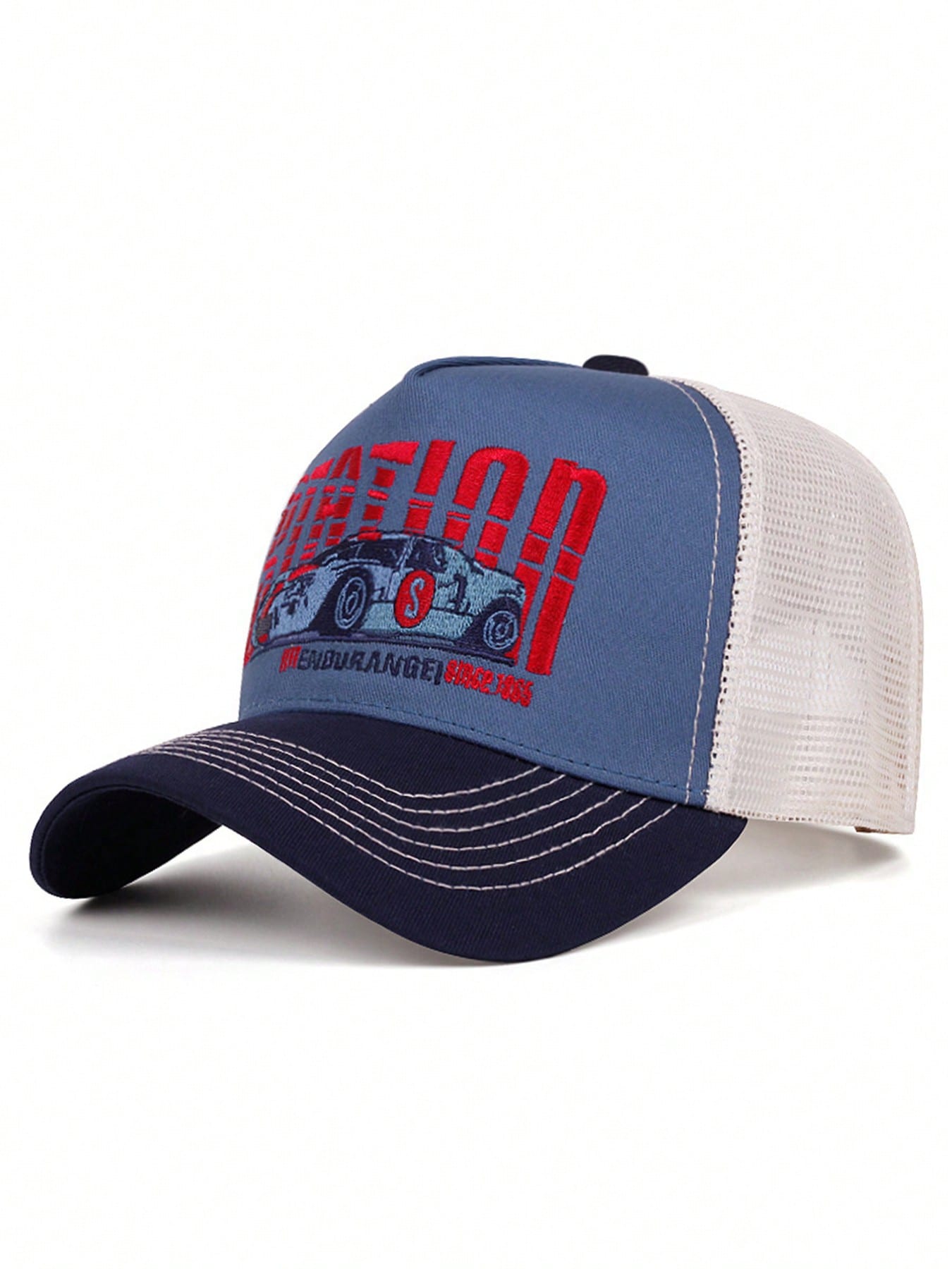 Breathable Mesh Automotive Logo Trucker Hat