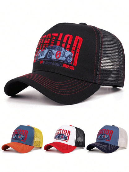 Breathable Mesh Automotive Logo Trucker Hat