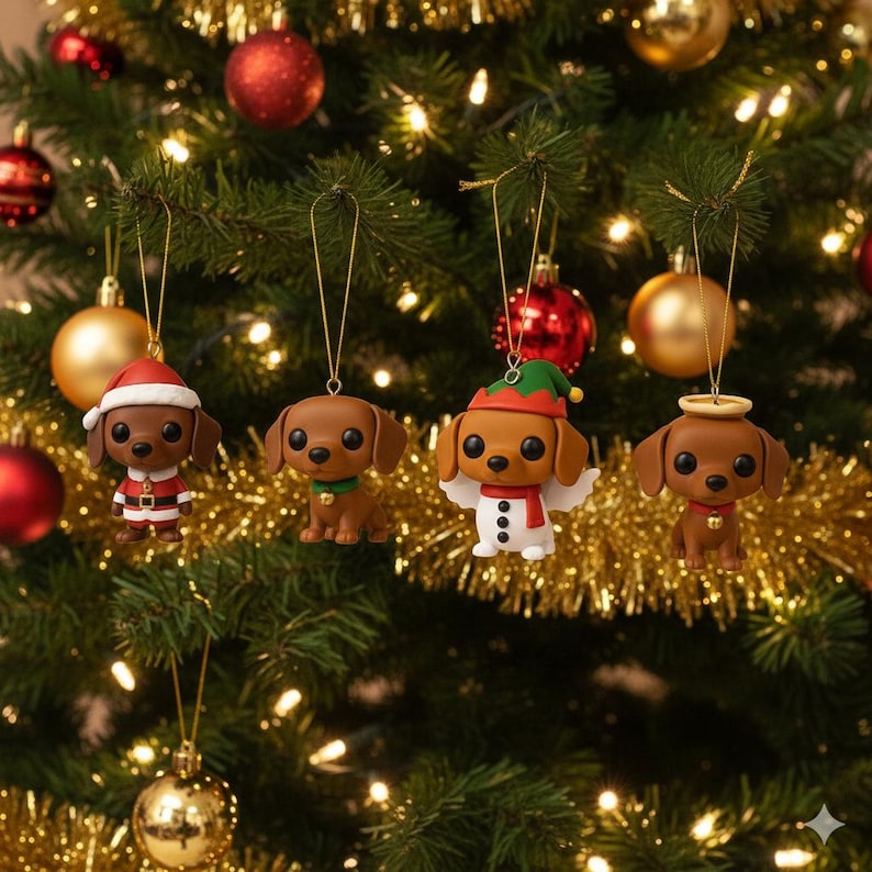 2025 Advent Calendar 24 Acrylic Christmas Ornaments 2d Funny Xmas Countdown Calendar For Kids Creative Holiday Toy Set Christmas Gifts