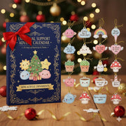 Emotional Support Advent Calendar 2025, 20 Days of Positivity, Mental Health Gift, Cute Acrylic Ornaments, Self Care Christmas Countdown