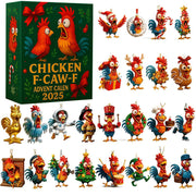 2025 Chicken F Caw F Advent Calendar Chicken Advent Calendar With Ornaments 24 Acrylic Ornament Countdown To Christmas