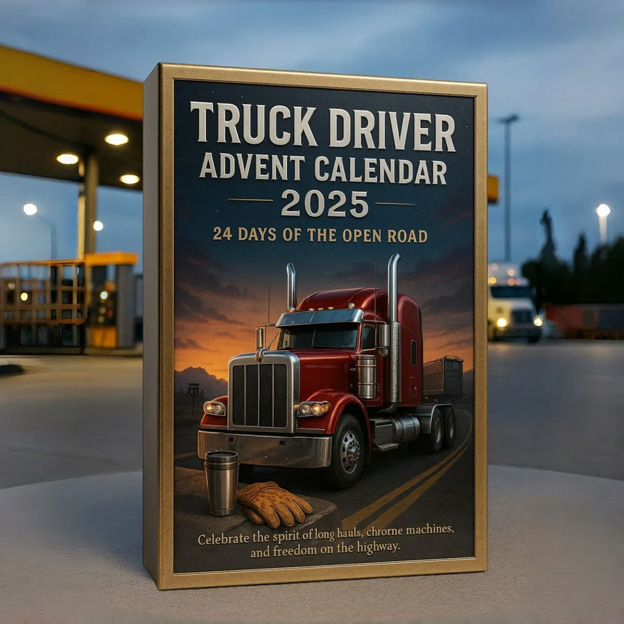 2025 Truck Driver Advent Calendar Truck Driver Advent Calendar 2025 Christmas Gift Box 24 Days Of The Open Road With Assorted Truck  Trucker Figurine Ornaments