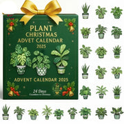 2025 Plant Christmas Advent Calendar Garden Lovers Advent Calendar 24 Pcs 2d Acrylic Ornaments Christmas Countdown Hanging Decor